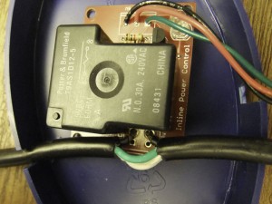 Relay Assembly: Black Wire is Soldered to Relay Board Relay Assembly: Black Wire is Soldered to Relay Board